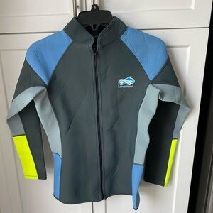 Lemorecn unisex size 10 wetsuit jacket surfing snorkeling nwot